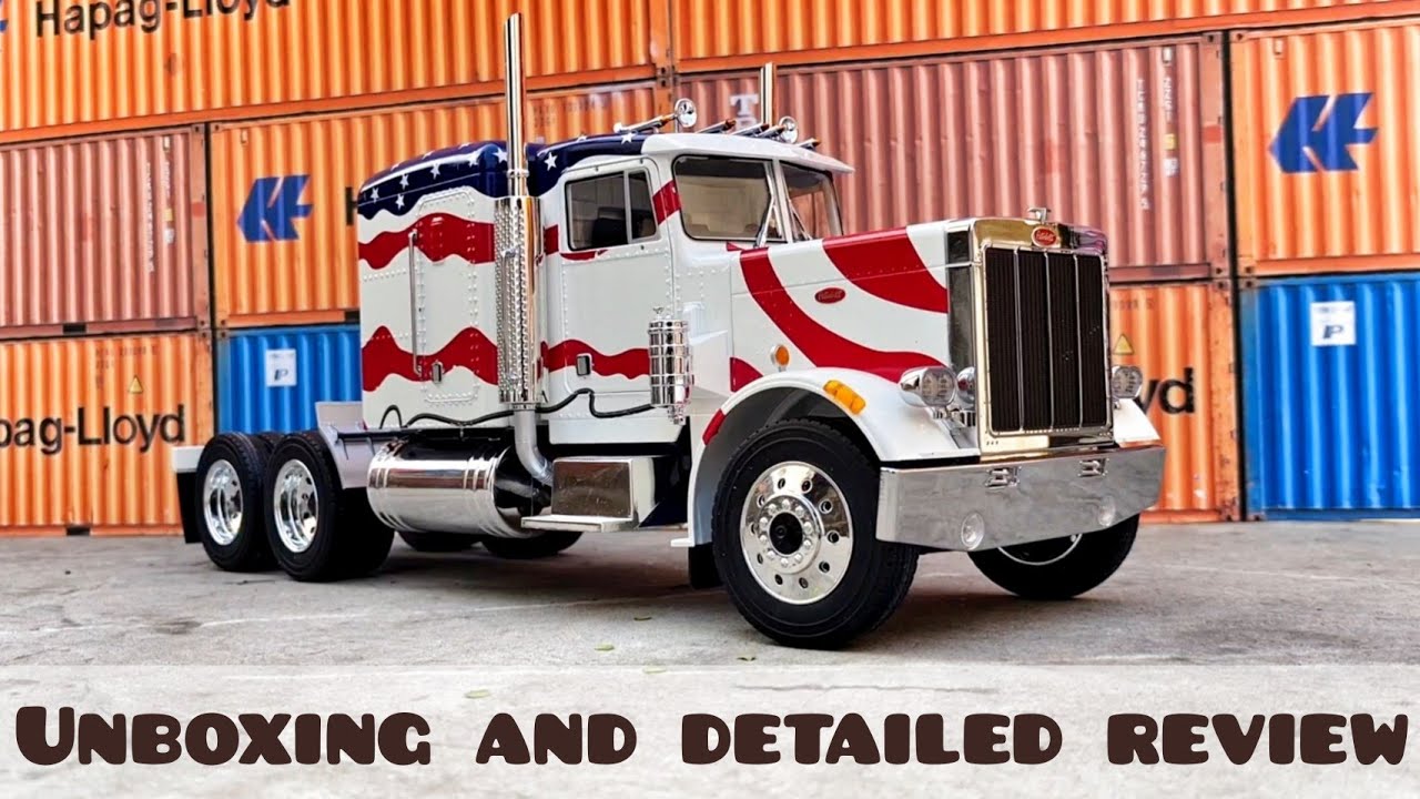 ROAD KINGS/ピータービルド359/1967/Bluellic＆red/1/18スケール/RK180083 Road Kings Peterbilt 359 1967 Blue/ Red 1/18 - YouTube