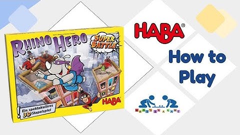 Best Family Games for Kids | Rhino Hero Super Battle by HABA | How to Play