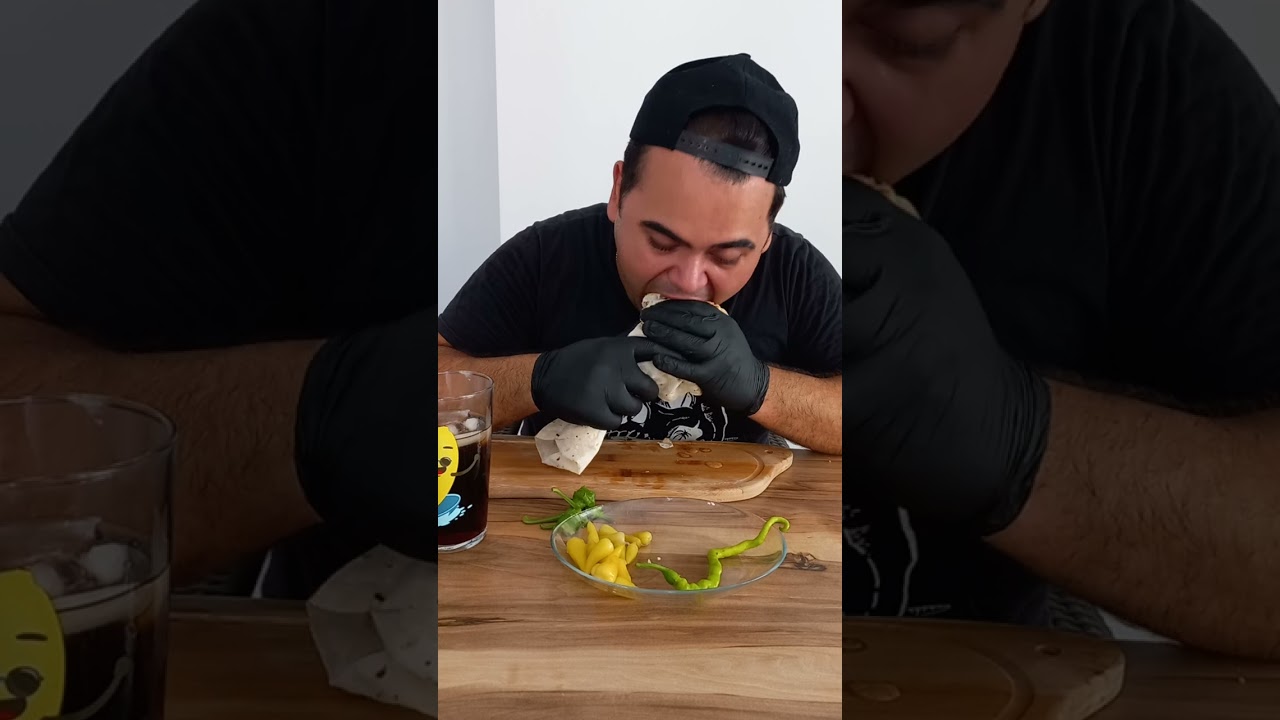 DEV ZURNA TAVUK DÖNER DÜRÜM ASMR | EATİNG SOUNDS | ASMR TÜRKÇE