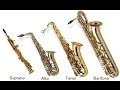 types of saxophones