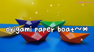 종이배 종이접기 (origami boat)~*