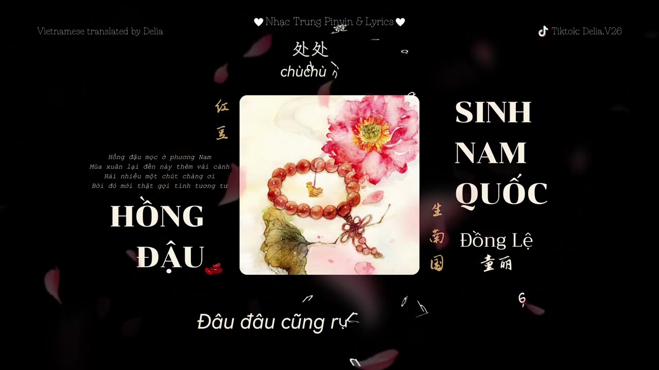 (Vietsub) Hồng Đậu Sinh Nam Quốc (Tương Tư) - 红豆生南国 (相思) | Đồng Lệ - 童丽 | Pinyin & Lyrics