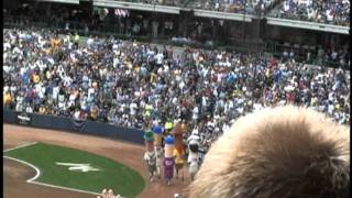 Sausages Race @ Miller Park Cubs VS Brewers 8/28/2011