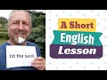 Learn the English Phrases TO HIT THE SACK and TO HIT THE HAY - A Short English Lesson with Subtitles