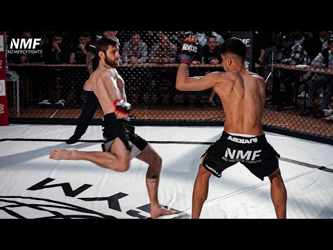 30 SEC. K.O. | PUSCEDDU vs HAIDARI | K1 WITH MMA GLOVES | NMF 6