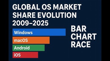Global OS Market Share Evolution 2009–2025 | Epic Bar Chart Race