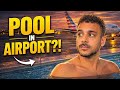 I Found a Hidden Hotel Pool Inside JFK Airport… And It’s Incredible…  (TWA Hotel Tour)
