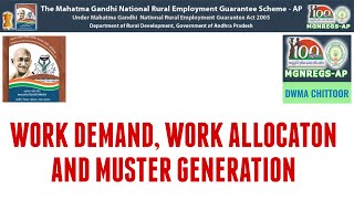 Work Demand, Work Allocation and Muster Generation in NIC - MGNREGS AP screenshot 3