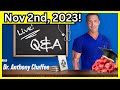 🔴Understanding The Carnivore Diet with Dr Anthony Chaffee | LIVE Q&A Nov 2nd, 2023