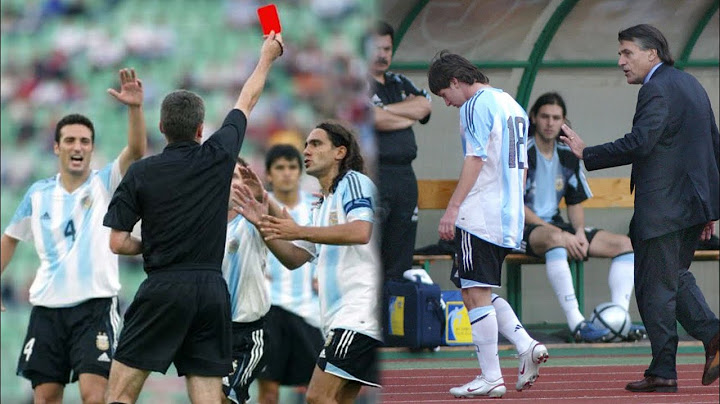 Expulsan a Messi en su debut con la selección y Scaloni lo defiende!!