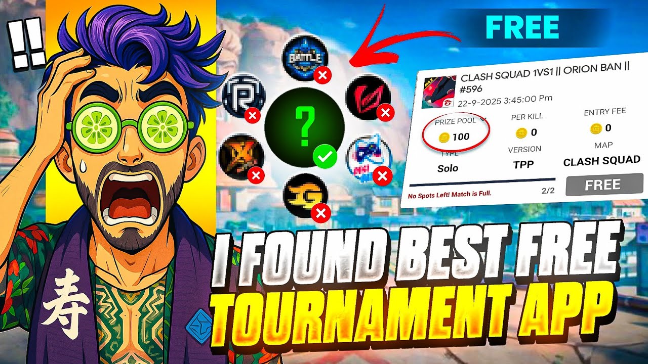 I FIND BEST FREE! TOURNAMENT APP🔥|TRUSTED📖 | ENTRY ₹0 PER KILL ₹5 💸| TRUSTED APP EVER💀| Manner Playz
