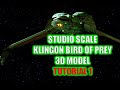 Bird of prey studio scale model tutorial 1