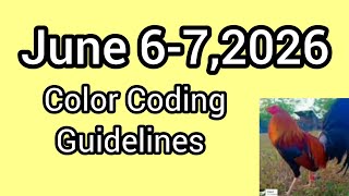 June 6-7,2026 Color Coding Guidelines 