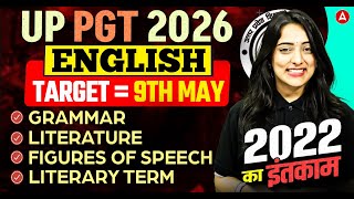 UP PGT English 2026 | Complete Grammar, Literature &amp; Figures of Speech | 9th May