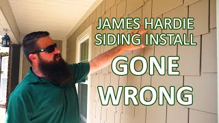 James Hardie Siding Install Gone Wrong