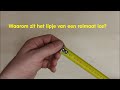Waarom zit het lipje van een rolmaat los? #ruler #rolmaat