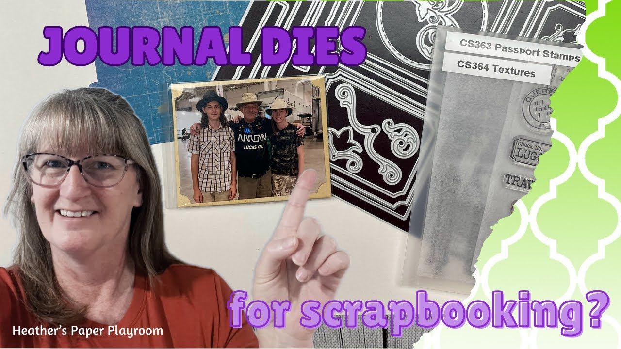 Using Journal Dies for a Scrapbook Layout - YouTube