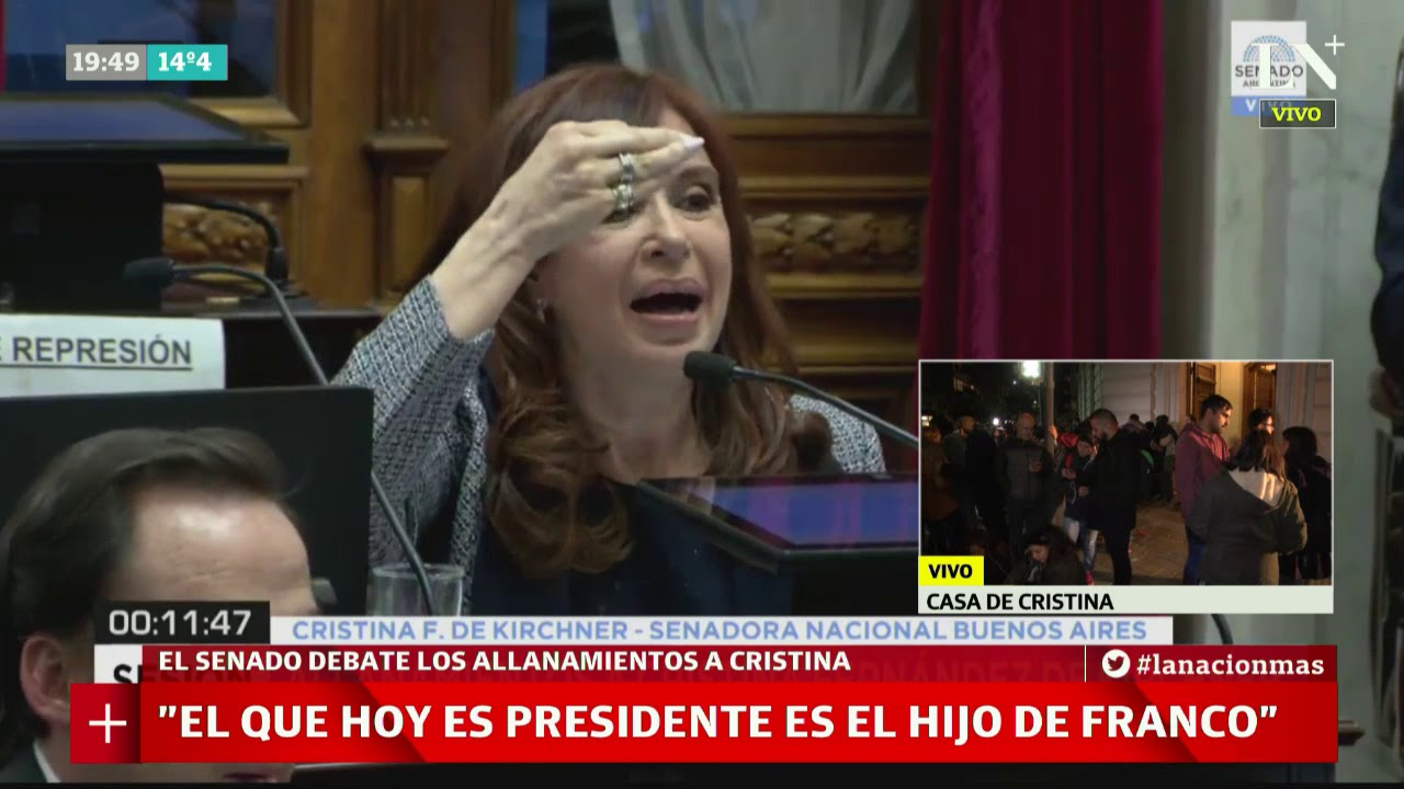 Discurso completo de Cristina Kirchner sobre los allanamientos