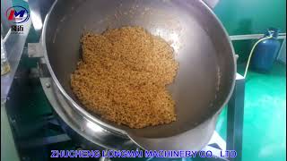Automatic peanut brittle making machine ｜peanut candy processing video