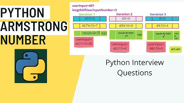 # 25 Python Program Armstrong Number | Python Interview Questions