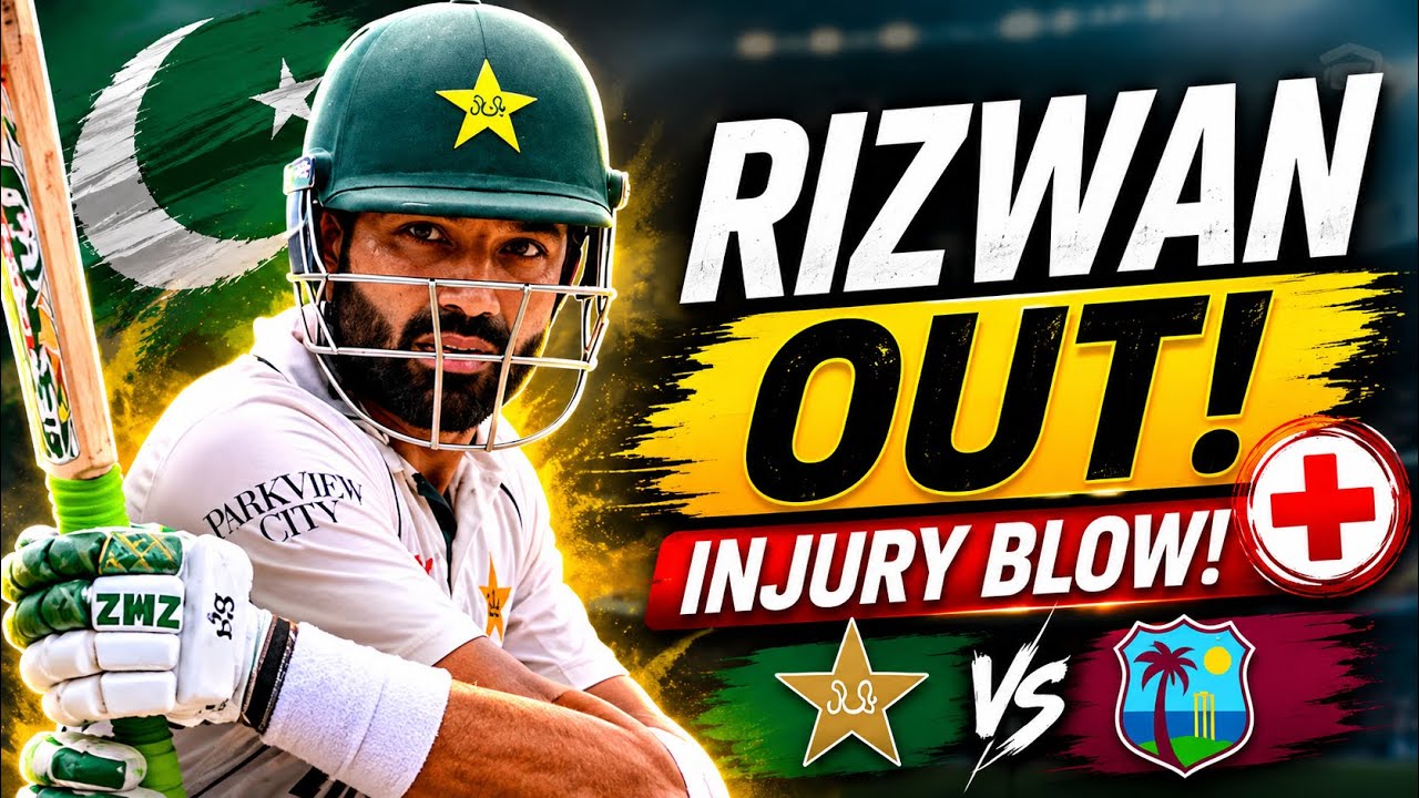 Mohammad Rizwan is likely to miss the upcoming Test series against West Indies due to injury ๐ค๐