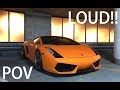 PURE DRIVE: Lamborghini Gallardo B-ROGUE Titanium Exhaust - Gated INSANE Backfire!