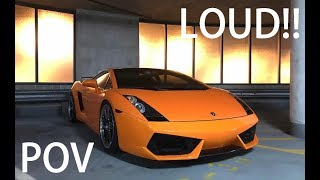 PURE DRIVE: Gated Lamborghini Gallardo B-ROGUE Titanium Exhaust - INSANE Backfire!