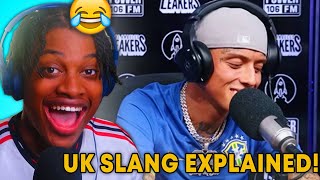 CENTRAL CEE TEACHES AMERICANS UK SLANG IN A FREESTLYE!!😂