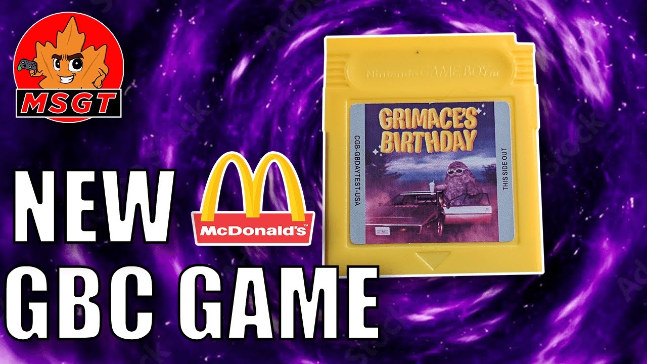 Mcdonald's New 2023 GBC Game Grimace's Birthday Gets a Physical Release...