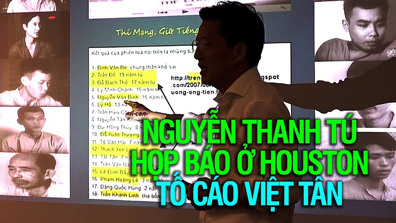 houston zoo Nguyễn Thanh Tú họp báo ở Houston tố cáo Việt Tân - Phần 1