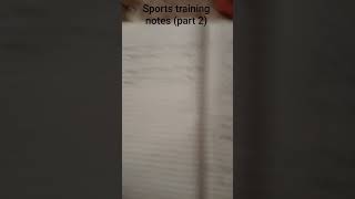 # Sports training notes part 2 #bped # bpsc exam# Lt grade#mpeducationalupdates # Education# kvs nvs