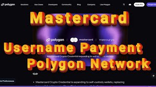 Mastercard Launching Username Based Payment on Polygon Network With Mercuryo