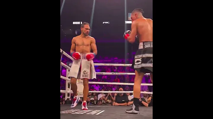 Mario Barrios HURTS Keith Thurman with Body Shot T...