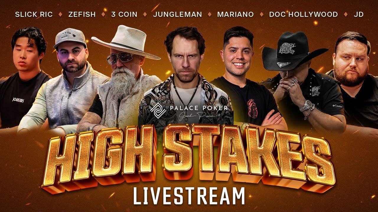 High Stakes Poker with Jungleman, Mariano, 3 Coin, Doc Hollywood, Zefish, Slick Ric & JD!