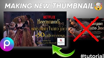 Thumbnail Making Using PicsArt | Tutorial