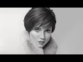 A Realistic Portrait Drawing time-lapse | Realistic Pencil drawing