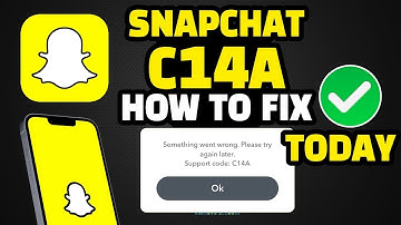FIX ✅ Snapchat Support Code C14A ? Snapchat C14A Error ? C14A Snapchat Error Code ?