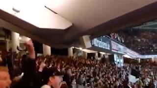 Stadium stand vibrating in Germany as fans cheer