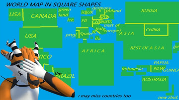 Your Submitted Drawings #1 WORLD MAP Part 25 Uh oh Square World