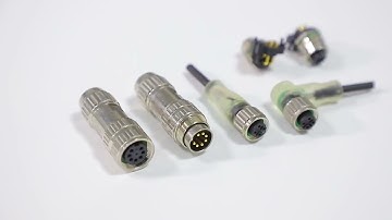 Sensor Actuator M12 Connector Cable A Coding Female 8 Pin