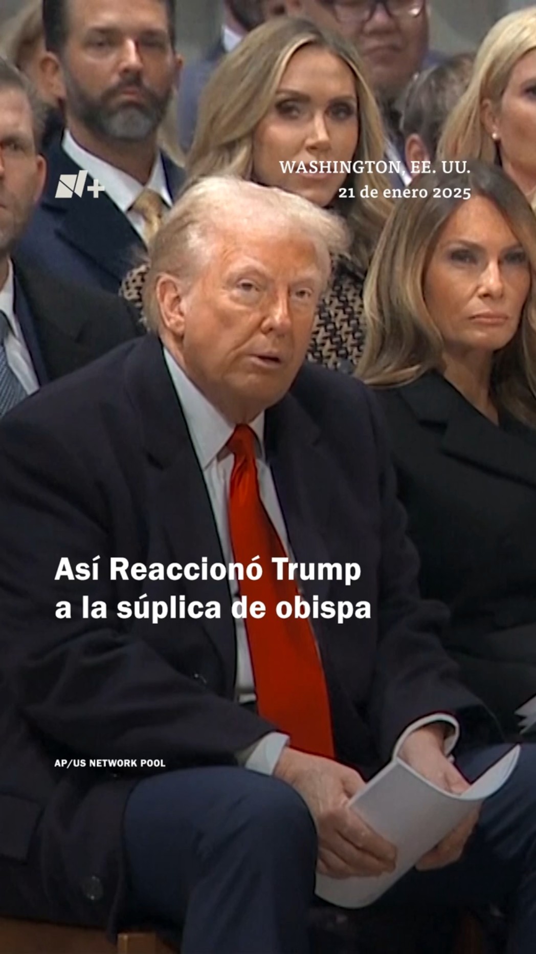 Así reaccionó Trump a la súplica de obispa - N+ #Shorts