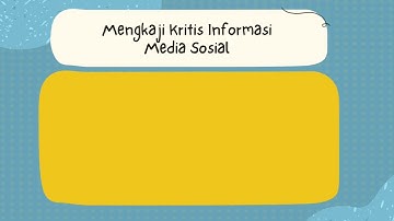 Mengkaji Kritis Informasi Media Sosial || Ammarayesha Hanoon 8.3