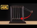 Newton&#39;s Cradle! Stress Relief Video. Satisfying Relaxing Video With Chilling Music to Fall Asleep
