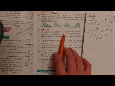8ci sinif Riyaziyyat seh 120-121-122 Ücbucağin sahesi. Heron dusturu