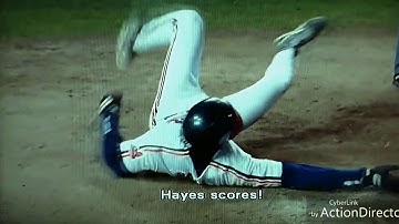 【映画がMLBで実現】宙を飛ぶ生還プレー 映画メジャーリーグ2の再現