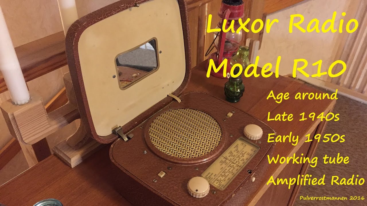 Luxor Radio Model R10 Vintage 1950s Working Tube Amplifier