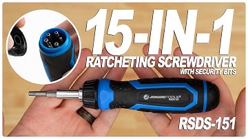 Jonard Tools 15-in-1 Ratcheting Screwdriver with Security Bits (RSDS-151) Product Video
