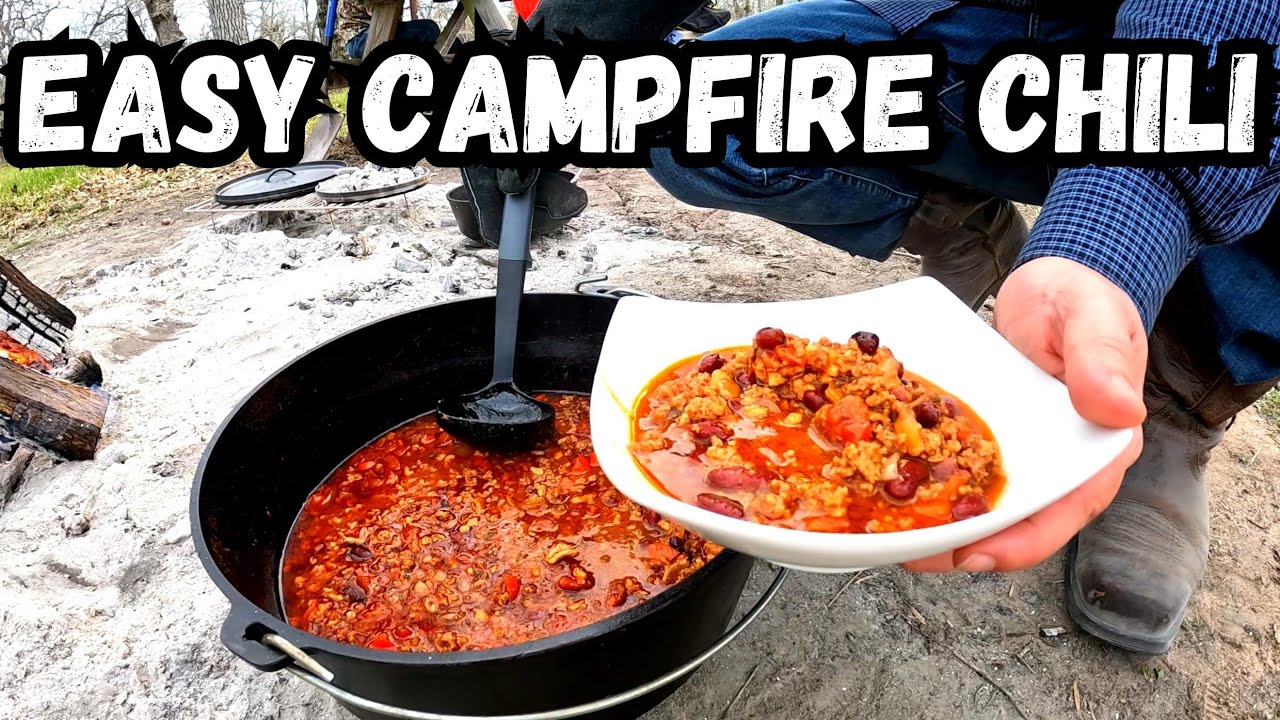 Campfire Chili in a Dutch Oven Recipe