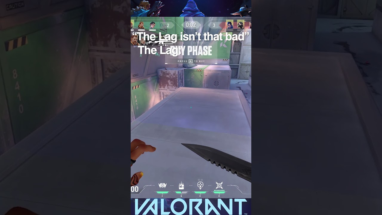 When you're lagging but no one believes you - #valorant #gaming