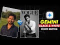 This Black & White Gemini Portrait Will Blow Your Mind 😱 | Viral Editing 2025